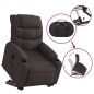 vidaXL Relaxsessel mit Aufstehhilfe Dunkelbraun Stoff vidaXL Relaxsessel mit Aufstehhilfe Dunkelbraun Stoff