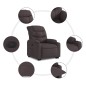 vidaXL Relaxsessel mit Aufstehhilfe Dunkelbraun Stoff vidaXL Relaxsessel mit Aufstehhilfe Dunkelbraun Stoff