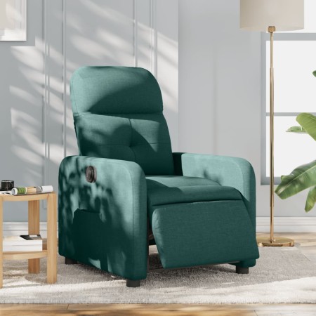 vidaXL Relaxsessel Elektrisch Dunkelgrün Stoff