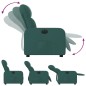 vidaXL Relaxsessel Elektrisch Dunkelgrün Stoff vidaXL Relaxsessel Elektrisch Dunkelgrün Stoff