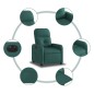 vidaXL Relaxsessel Elektrisch Dunkelgrün Stoff vidaXL Relaxsessel Elektrisch Dunkelgrün Stoff