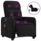 vidaXL Massagesessel Elektrisch Schwarz Stoff vidaXL Massagesessel Elektrisch Schwarz Stoff