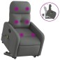 vidaXL Massagesessel mit Aufstehhilfe Dunkelgrau Stoff vidaXL Massagesessel mit Aufstehhilfe Dunkelgrau Stoff