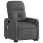vidaXL Massagesessel mit Aufstehhilfe Dunkelgrau Stoff vidaXL Massagesessel mit Aufstehhilfe Dunkelgrau Stoff