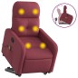 vidaXL Massagesessel mit Aufstehhilfe Weinrot Stoff vidaXL Massagesessel mit Aufstehhilfe Weinrot Stoff