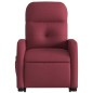 vidaXL Massagesessel mit Aufstehhilfe Weinrot Stoff vidaXL Massagesessel mit Aufstehhilfe Weinrot Stoff