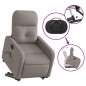 vidaXL Massagesessel mit Aufstehhilfe Taupe Stoff vidaXL Massagesessel mit Aufstehhilfe Taupe Stoff