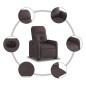 vidaXL Relaxsessel mit Aufstehhilfe Elektrisch Dunkelbraun Stoff vidaXL Relaxsessel mit Aufstehhilfe Elektrisch Dunkelbraun Stoff