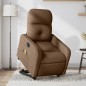 vidaXL Elektrischer Massagesessel mit Aufstehhilfe Braun Stoff vidaXL Elektrischer Massagesessel mit Aufstehhilfe Braun Stoff