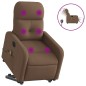 vidaXL Elektrischer Massagesessel mit Aufstehhilfe Braun Stoff vidaXL Elektrischer Massagesessel mit Aufstehhilfe Braun Stoff