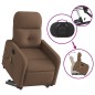 vidaXL Elektrischer Massagesessel mit Aufstehhilfe Braun Stoff vidaXL Elektrischer Massagesessel mit Aufstehhilfe Braun Stoff
