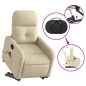 vidaXL Elektrischer Massagesessel mit Aufstehhilfe Creme Stoff vidaXL Elektrischer Massagesessel mit Aufstehhilfe Creme Stoff