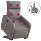 vidaXL Massagesessel mit Aufstehhilfe Taupe Stoff vidaXL Massagesessel mit Aufstehhilfe Taupe Stoff