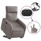 vidaXL Massagesessel mit Aufstehhilfe Taupe Stoff vidaXL Massagesessel mit Aufstehhilfe Taupe Stoff