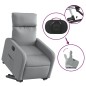vidaXL Relaxsessel mit Aufstehhilfe Elektrisch Hellgrau Stoff vidaXL Relaxsessel mit Aufstehhilfe Elektrisch Hellgrau Stoff