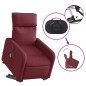 vidaXL Elektrischer Massagesessel mit Aufstehhilfe Weinrot Stoff vidaXL Elektrischer Massagesessel mit Aufstehhilfe Weinrot Stoff