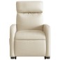 vidaXL Elektrischer Massagesessel mit Aufstehhilfe Creme Stoff vidaXL Elektrischer Massagesessel mit Aufstehhilfe Creme Stoff