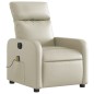 vidaXL Massagesessel Elektrisch Creme Kunstleder vidaXL Massagesessel Elektrisch Creme Kunstleder