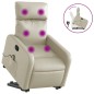 vidaXL Massagesessel mit Aufstehhilfe Creme Kunstleder vidaXL Massagesessel mit Aufstehhilfe Creme Kunstleder