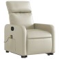 vidaXL Massagesessel mit Aufstehhilfe Creme Kunstleder vidaXL Massagesessel mit Aufstehhilfe Creme Kunstleder