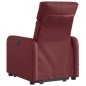 vidaXL Massagesessel mit Aufstehhilfe Weinrot Kunstleder vidaXL Massagesessel mit Aufstehhilfe Weinrot Kunstleder