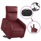 vidaXL Massagesessel mit Aufstehhilfe Elektrisch Weinrot Kunstleder vidaXL Massagesessel mit Aufstehhilfe Elektrisch Weinrot Kunstleder