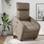 vidaXL Massagesessel mit Aufstehhilfe Elektrisch Cappuccino Kunstleder vidaXL Massagesessel mit Aufstehhilfe Elektrisch Cappuccino Kunstleder