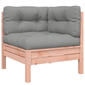 vidaXL Garten-Ecksofa mit Kissen Massivholz Douglasie