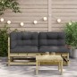 vidaXL Gartensofa mit Kissen 2-Sitzer Kiefernholz Imprägniert vidaXL Gartensofa mit Kissen 2-Sitzer Kiefernholz Imprägniert