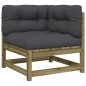 vidaXL Gartensofa mit Kissen 2-Sitzer Kiefernholz Imprägniert vidaXL Gartensofa mit Kissen 2-Sitzer Kiefernholz Imprägniert