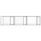 vidaXL Hundezwinger mit Türen Grau 6x2x1,5 m Verzinkter Stahl vidaXL Hundezwinger mit Türen Grau 6x2x1,5 m Verzinkter Stahl