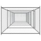 vidaXL Hundezwinger mit Türen Grau 10x2x1,5 m Verzinkter Stahl vidaXL Hundezwinger mit Türen Grau 10x2x1,5 m Verzinkter Stahl