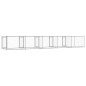 vidaXL Hundezwinger mit Türen Grau 10x2x1,5 m Verzinkter Stahl vidaXL Hundezwinger mit Türen Grau 10x2x1,5 m Verzinkter Stahl