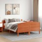 vidaXL Massivholzbett ohne Matratze Wachsbraun 140x200 cm Kiefernholz vidaXL Massivholzbett ohne Matratze Wachsbraun 140x200 cm Kiefernholz