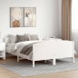 vidaXL Massivholzbett ohne Matratze Weiß 140x190 cm Kiefernholz vidaXL Massivholzbett ohne Matratze Weiß 140x190 cm Kiefernholz