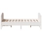 vidaXL Massivholzbett ohne Matratze Weiß 140x190 cm Kiefernholz vidaXL Massivholzbett ohne Matratze Weiß 140x190 cm Kiefernholz