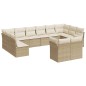 vidaXL 12-tlg. Garten-Sofagarnitur mit Kissen Beige Poly Rattan vidaXL 12-tlg. Garten-Sofagarnitur mit Kissen Beige Poly Rattan
