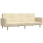 vidaXL Schlafsofa 2-Sitzer Creme Stoff vidaXL Schlafsofa 2-Sitzer Creme Stoff
