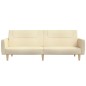vidaXL Schlafsofa 2-Sitzer Creme Stoff vidaXL Schlafsofa 2-Sitzer Creme Stoff