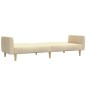 vidaXL Schlafsofa 2-Sitzer Creme Stoff vidaXL Schlafsofa 2-Sitzer Creme Stoff