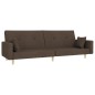 vidaXL Schlafsofa 2-Sitzer mit 2 Kissen Taupe Stoff vidaXL Schlafsofa 2-Sitzer mit 2 Kissen Taupe Stoff