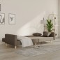 vidaXL Schlafsofa 2-Sitzer mit 2 Kissen Taupe Stoff vidaXL Schlafsofa 2-Sitzer mit 2 Kissen Taupe Stoff