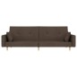 vidaXL Schlafsofa 2-Sitzer mit 2 Kissen Taupe Stoff vidaXL Schlafsofa 2-Sitzer mit 2 Kissen Taupe Stoff