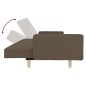 vidaXL Schlafsofa 2-Sitzer mit 2 Kissen Taupe Stoff vidaXL Schlafsofa 2-Sitzer mit 2 Kissen Taupe Stoff