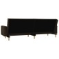 vidaXL Schlafsofa 2-Sitzer mit 2 Kissen Taupe Stoff vidaXL Schlafsofa 2-Sitzer mit 2 Kissen Taupe Stoff
