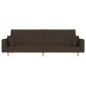 vidaXL Schlafsofa 2-Sitzer mit 2 Kissen Dunkelbraun Stoff vidaXL Schlafsofa 2-Sitzer mit 2 Kissen Dunkelbraun Stoff