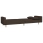 vidaXL Schlafsofa 2-Sitzer mit 2 Kissen Dunkelbraun Stoff vidaXL Schlafsofa 2-Sitzer mit 2 Kissen Dunkelbraun Stoff