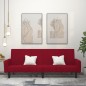 vidaXL Schlafsofa 2-Sitzer Weinrot Samt vidaXL Schlafsofa 2-Sitzer Weinrot Samt