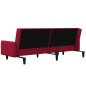 vidaXL Schlafsofa 2-Sitzer Weinrot Samt vidaXL Schlafsofa 2-Sitzer Weinrot Samt