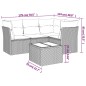vidaXL 5-tlg. Garten-Sofagarnitur mit Kissen Beige Poly Rattan vidaXL 5-tlg. Garten-Sofagarnitur mit Kissen Beige Poly Rattan